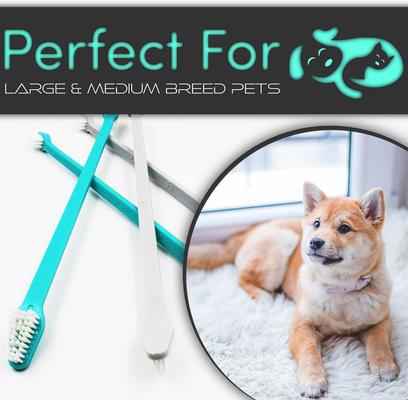 Show full view: H&H Pets Dual Headed Dog & Cat Toothbrush, 4 count slide 3 of 9