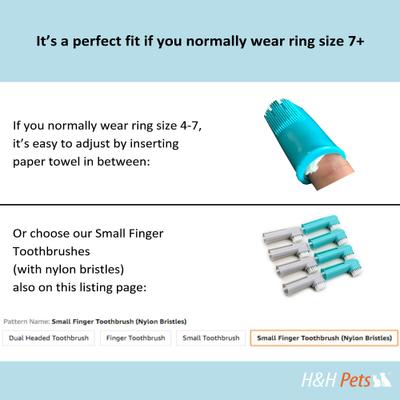 Show full view: H&H Pets Finger Dog & Cat Toothbrush, 4 count slide 4 of 10