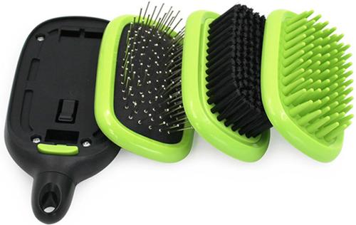 Show full view: H&H Pets Pin, Bristle, & Silicone Brushes Dog Grooming Brush Kit slide 2 of 5