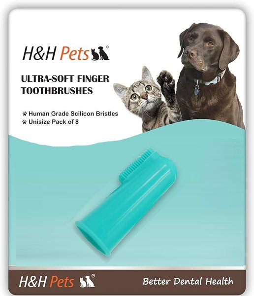 Show full view: H&H Pets Silicone Finger Dog & Cat Toothbrush, 1 count slide 2 of 6