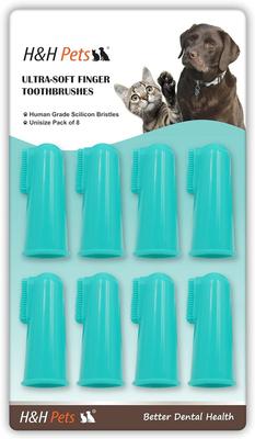 Show full view: H&H Pets Silicone Finger Dog & Cat Toothbrush, 8 count slide 3 of 7