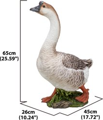 Hi-Line Gift Goose Statue, Brown/Cream, 17.72-in slide 2 of 3