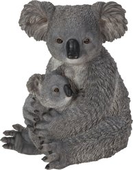 Hi-Line Gift Mother & Baby Koala Statue, Grey, 13.98-in
