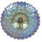 Show in main carousel: Hi-Line Gift Solar Blue Fusion Mosaic Floral Glass Bird Bath with Stand, Multicolor slide 2 of 10
