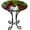 Show in main carousel: Hi-Line Gift Solar Cardinal Glass Bird Bath with Stand, Multicolor slide 8 of 10