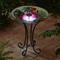 Show in main carousel: Hi-Line Gift Solar Flamingo with Tortoise Shell Glass Bird Bath with Stand, Multicolor slide 9 of 10