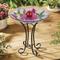 Show in main carousel: Hi-Line Gift Solar ORB Floral Glass Hummingbird Bird Bath with Stand, Multicolor slide 1 of 5