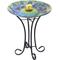 Show in main carousel: Hi-Line Gift Solar ORB Peacock Glass Bird Bath with Stand, Multicolor slide 2 of 5