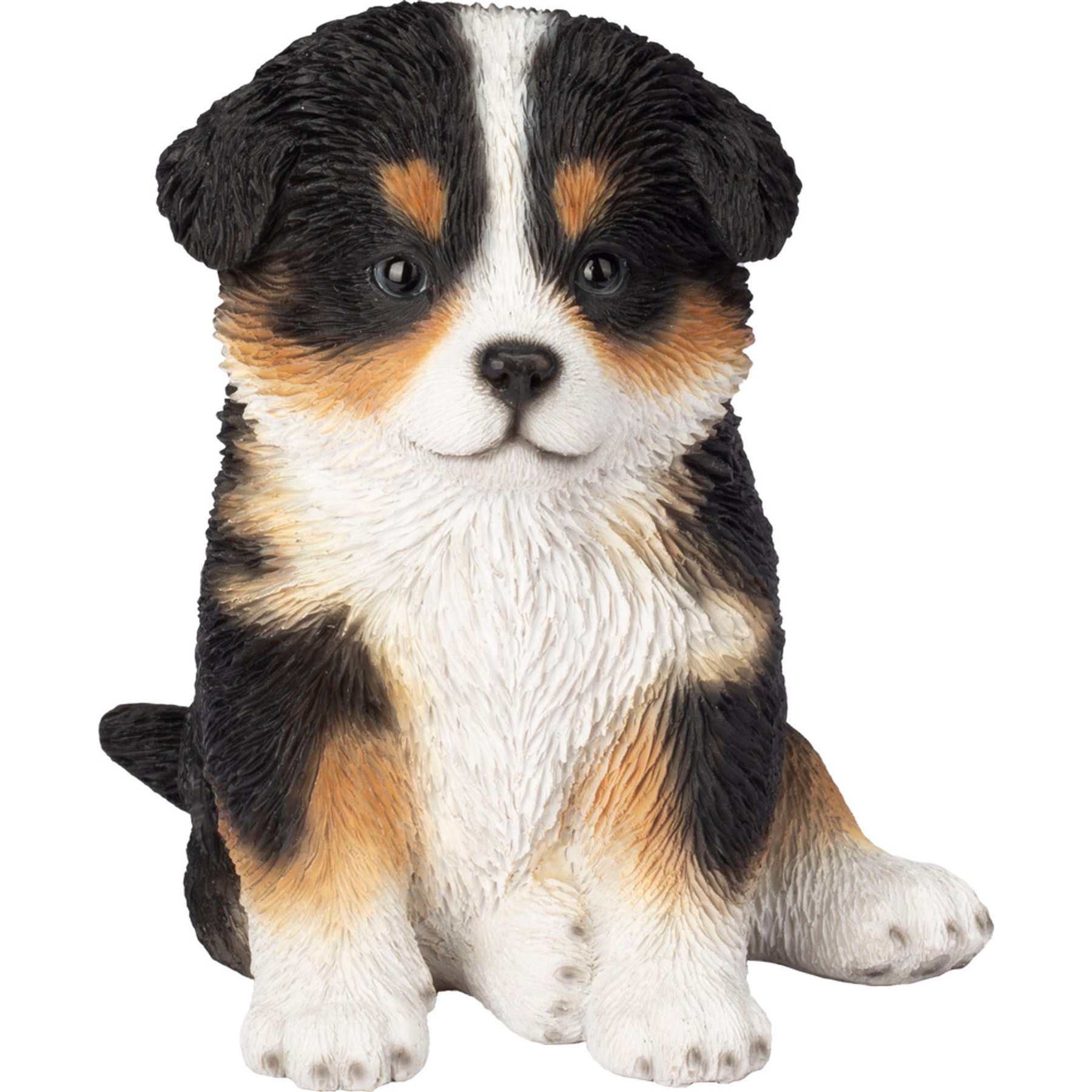 Hi-Line Gift SOREAL Australian shepherd Statue, White/Brown, 6.3-in