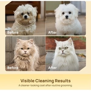 HICC PET Deodorizing Coconut Scent Cat & Dog Glove Grooming Wipes, 20 count