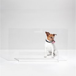 Hiddin Low Clear View Panel Freestanding Dog Gate, 32-in slide 1 of 9