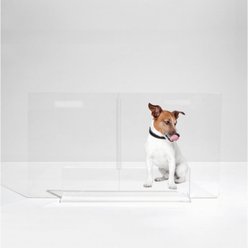 Hiddin Low Clear View Panel Freestanding Dog Gate, 36-in slide 2 of 8