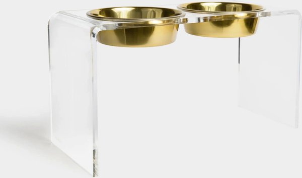 Hiddin Clear View Double Elevated Dog Bowl