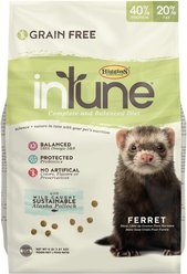 Higgins inTune Complete & Balanced Diet Grain-Free Ferret Food, 4-lb bag