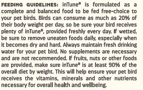 Show full view: Higgins inTune Complete & Balanced Diet Parakeet Bird Food, 2-lb bag slide 6 of 10