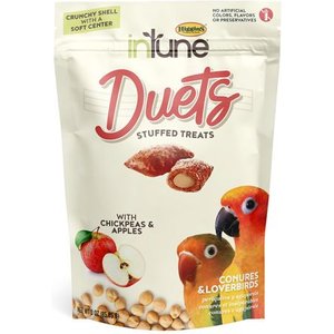 Higgins inTune Duets Chickpeas & Apples Bird Treats, 3-oz bag
