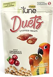 Higgins inTune Duets Chickpeas & Cranberries Bird Treats, 3-oz bag