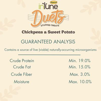 Show full view: Higgins inTune Duets Chickpeas & Sweet Potato Bird Treats, 3-oz bag slide 4 of 5