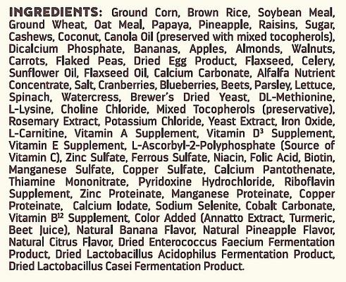 Show full view: Higgins inTune Harmony Conure & Cockatiel Bird Food, 17.5-lb bag slide 6 of 8