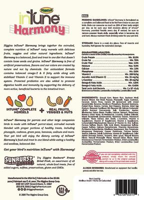 Show full view: Higgins inTune Harmony Parrot Bird Food, 3-lb bag slide 2 of 8