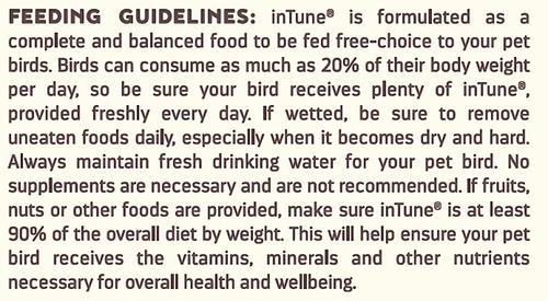 Show full view: Higgins InTune Natural Parrot Food, 3-lb bag slide 9 of 10