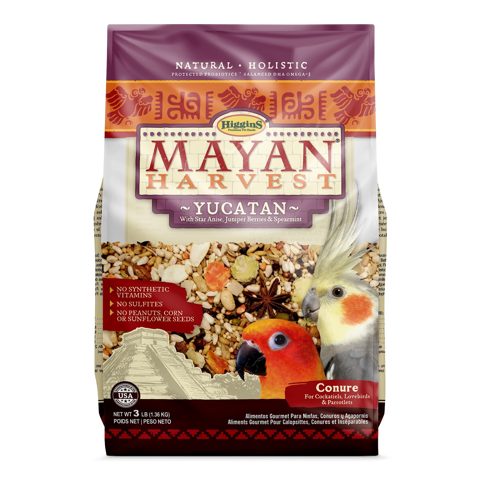 Higgins Mayan Harvest Yucatan Bird Food For Conures