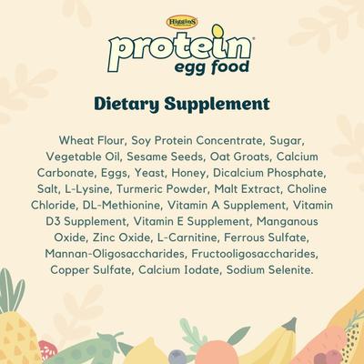 Show full view: Higgins Protein Egg Bird Food, 1.1-lb bag slide 3 of 8