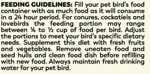 Show full view: Higgins Safflower Gold Natural Mix Conure & Cockatiel Food, 3-lb bag slide 6 of 8