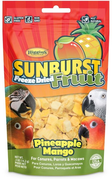 Higgins Sunburst Freeze-Dried Fruit Pineapple Mango Bird Treats