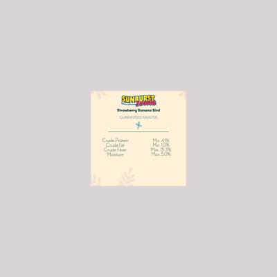 Show full view: Higgins Sunburst Freeze-Dried Fruit Strawberry Banana Bird Treats, .5-oz bag slide 4 of 6