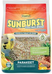 Higgins Sunburst Gourmet Blend Birdseed & Grains Parakeet & Budgie Bird Food, 2-lb bag