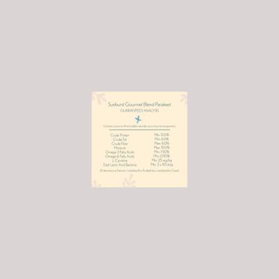 Show full view: Higgins Sunburst Gourmet Blend Birdseed & Grains Parakeet & Budgie Bird Food, 2-lb bag slide 4 of 6