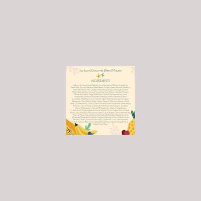 Show full view: Higgins Sunburst Gourmet Blend Birdseed & Nuts Macaw Bird Food, 25-lb bag  slide 3 of 5