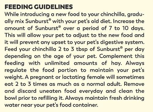 Show full view: Higgins Sunburst Gourmet Blend Chinchilla Food, 25-lb bag slide 6 of 7