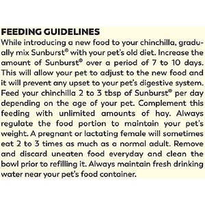 Higgins Sunburst Gourmet Blend Chinchilla Food, 3-lb bag