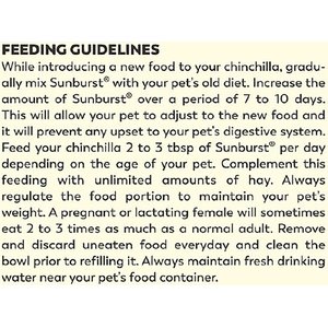 Higgins Sunburst Gourmet Blend Chinchilla Food, 3-lb bag