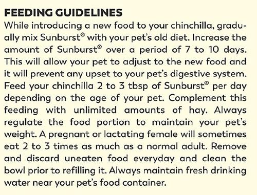 Show full view: Higgins Sunburst Gourmet Blend Chinchilla Food, 3-lb bag slide 8 of 9