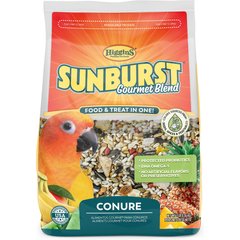 Higgins Sunburst Gourmet Blend Conure Bird Food, 3-lb bag
