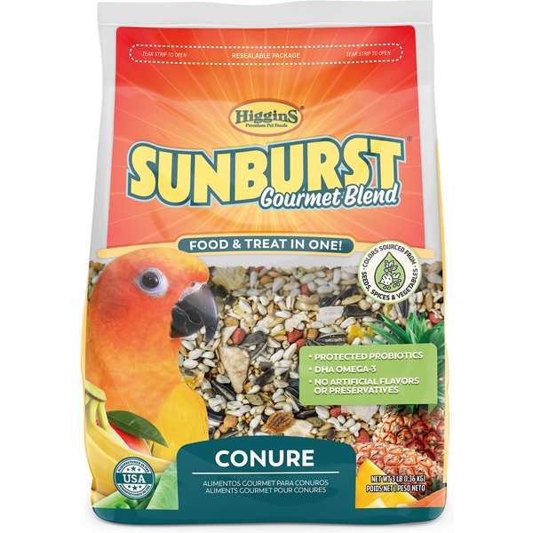 Higgins Sunburst Gourmet Blend Conure Bird Food
