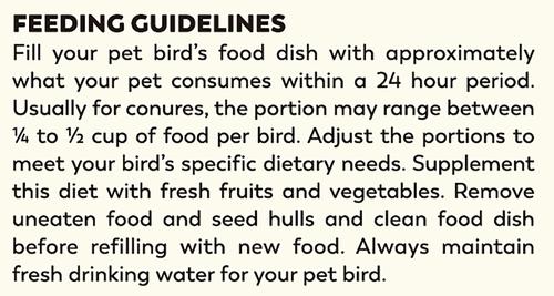 Show full view: Higgins Sunburst Gourmet Blend Conure Bird Food, 3-lb bag slide 5 of 7