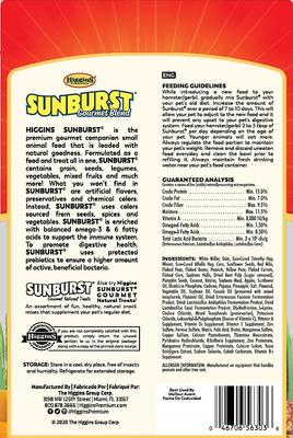 Show full view: Higgins Sunburst Gourmet Blend Gerbil & Hamster Food, 2.5-lb bag slide 2 of 10