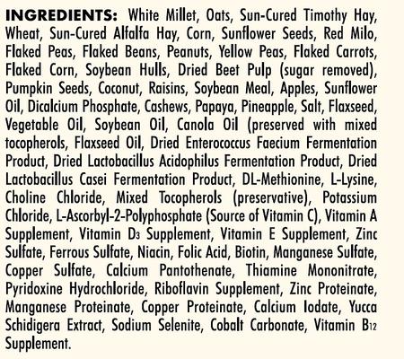 Show full view: Higgins Sunburst Gourmet Blend Gerbil & Hamster Food, 2.5-lb bag slide 7 of 10