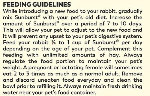 Show full view: Higgins Sunburst Gourmet Blend Rabbit Food, 3-lb bag slide 6 of 10