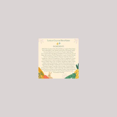 Show full view: Higgins Sunburst Gourmet Blend Rabbit Food, 6-lb bag slide 3 of 8