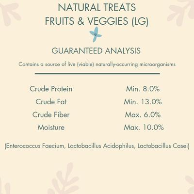 Show full view: Higgins Sunburst Gourmet Fruits & Veggies Bird Treats, 5-oz bag slide 4 of 5