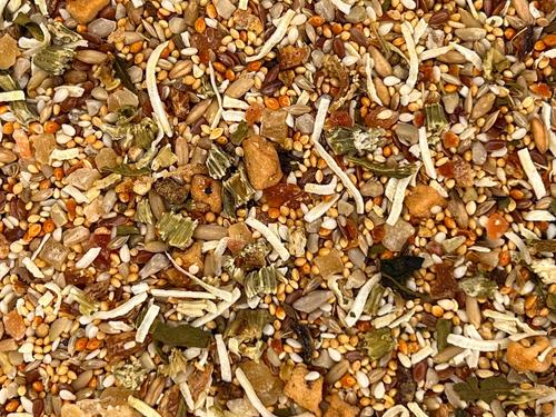 Show full view: Higgins Sunburst Gourmet Treats Dried Fruits & Veggies Small Cockaiel & Canary Bird Treats, 3-oz bag slide 2 of 6