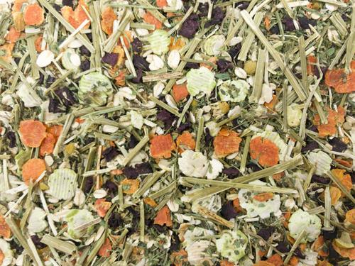 Show full view: Higgins Sunburst Gourmet Treats Herb Garden Dried Veggies Guinea Pig & Hamster Treats, 3-oz bag slide 2 of 6