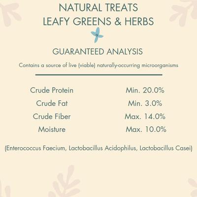 Show full view: Higgins Sunburst Gourmet Treats Leafy Greens & Herbs Bird Food, 1-oz bag slide 4 of 5