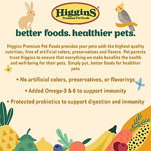 Higgins Sunburst Gourmet Treats Leafy Greens & Herbs Bird Food, 1-oz bag