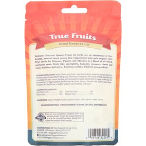 Higgins Sunburst True Fruits Dried Exotic Fruits Bird Treats, 5-oz bag